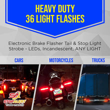 Brake Wave 36 - Heavy Duty Brake Light Flasher  Brake Light Flasher  Heavy Duty Brake Light Flasher  Light Flasher  Brake Wave  incandescent brake lights  LED and incandescent brake lights.  electronic flasher